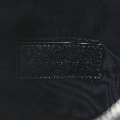 Saint Laurent Calfskin Matelasse Chevron Monogram A5 Wristlet Black 7 of 10