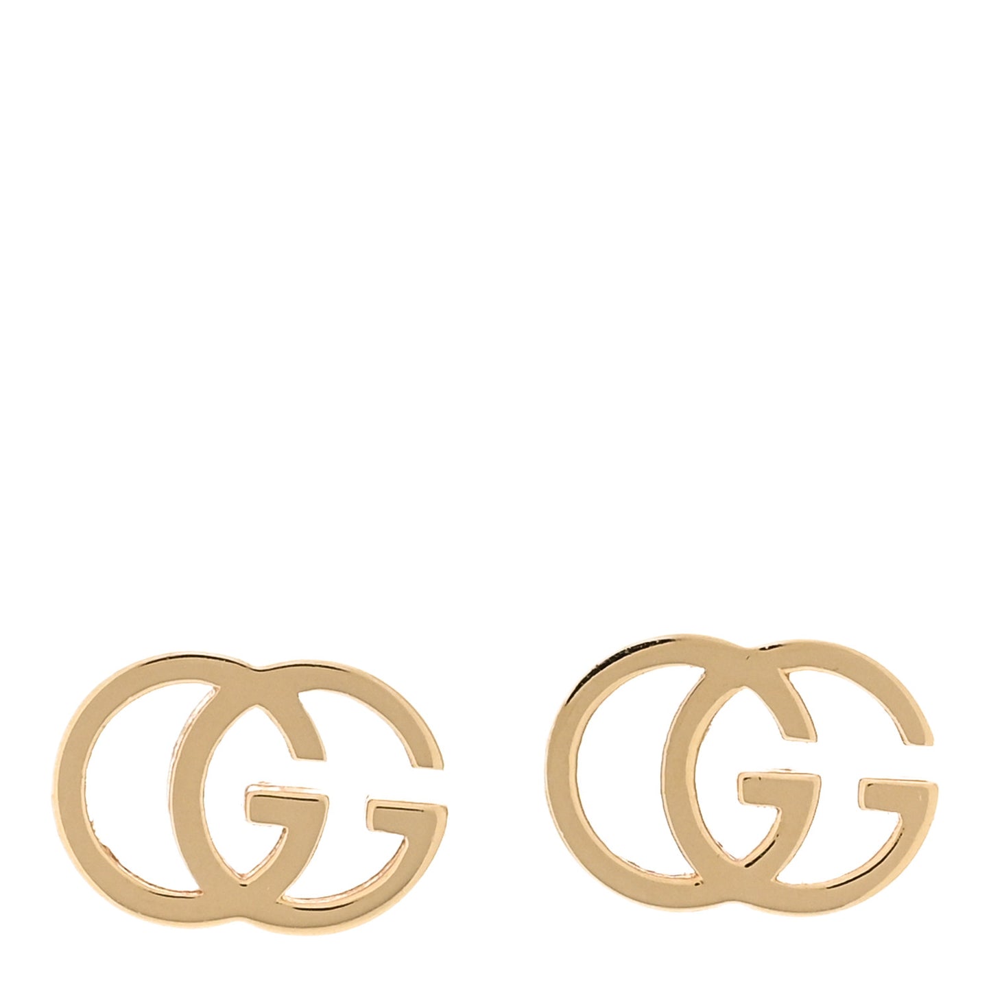 18K Yellow Gold GG Tissue Stud Earrings