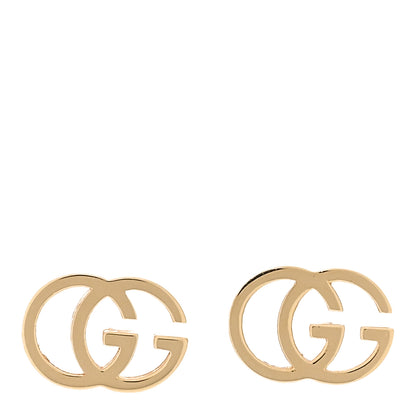 Gucci 18K Yellow Gold GG Tissue Stud Earrings 1 of 5
