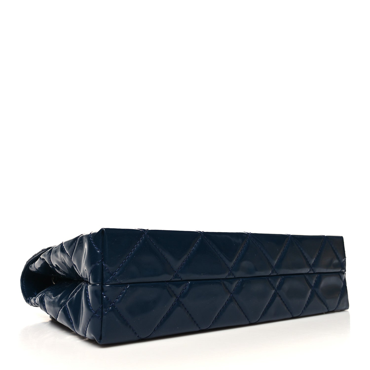 Chanel Vinyl Quilted In the Business Flap Bag Navy Blue 4 of 13