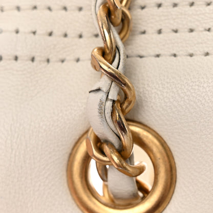 Chanel Lambskin A Real Catch Flap Bag White 23 of 32