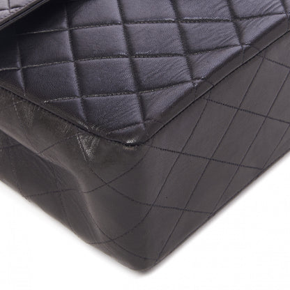 Chanel Lambskin Quilted Jumbo Single Flap Black 6 of 10