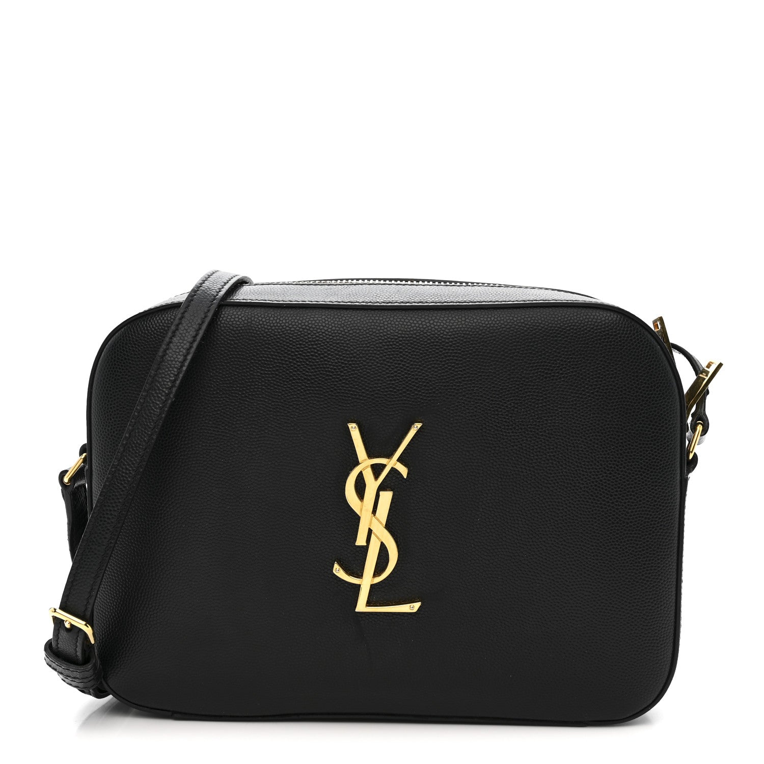 Saint Laurent Grain De Poudre Medium Classic Monogram Camera Bag Black 1 of 13