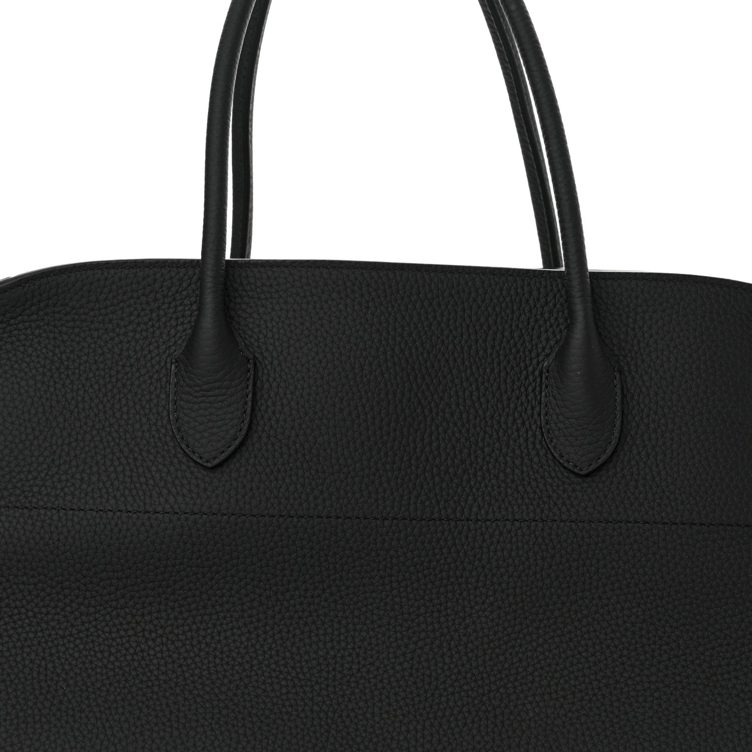 The Row Grained Calfskin EW Margaux Black 7 of 9