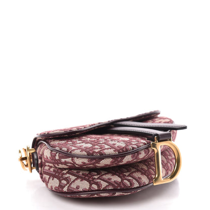 Christian Dior Oblique Mini Saddle Bag Bordeaux 4 of 10