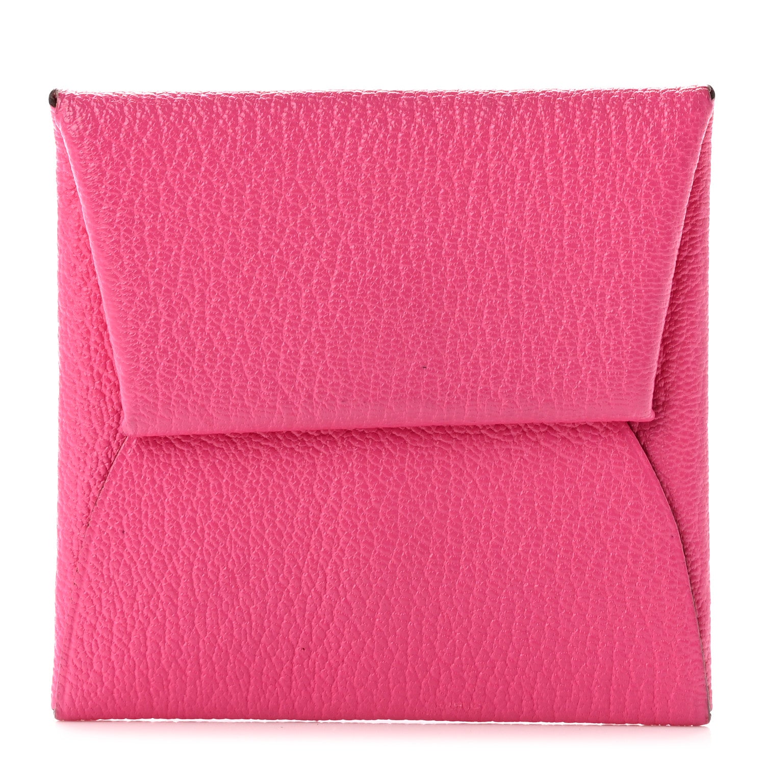 Hermes Chevre Mysore Bastia Coin Purse Rose Tyrien 1 of 7
