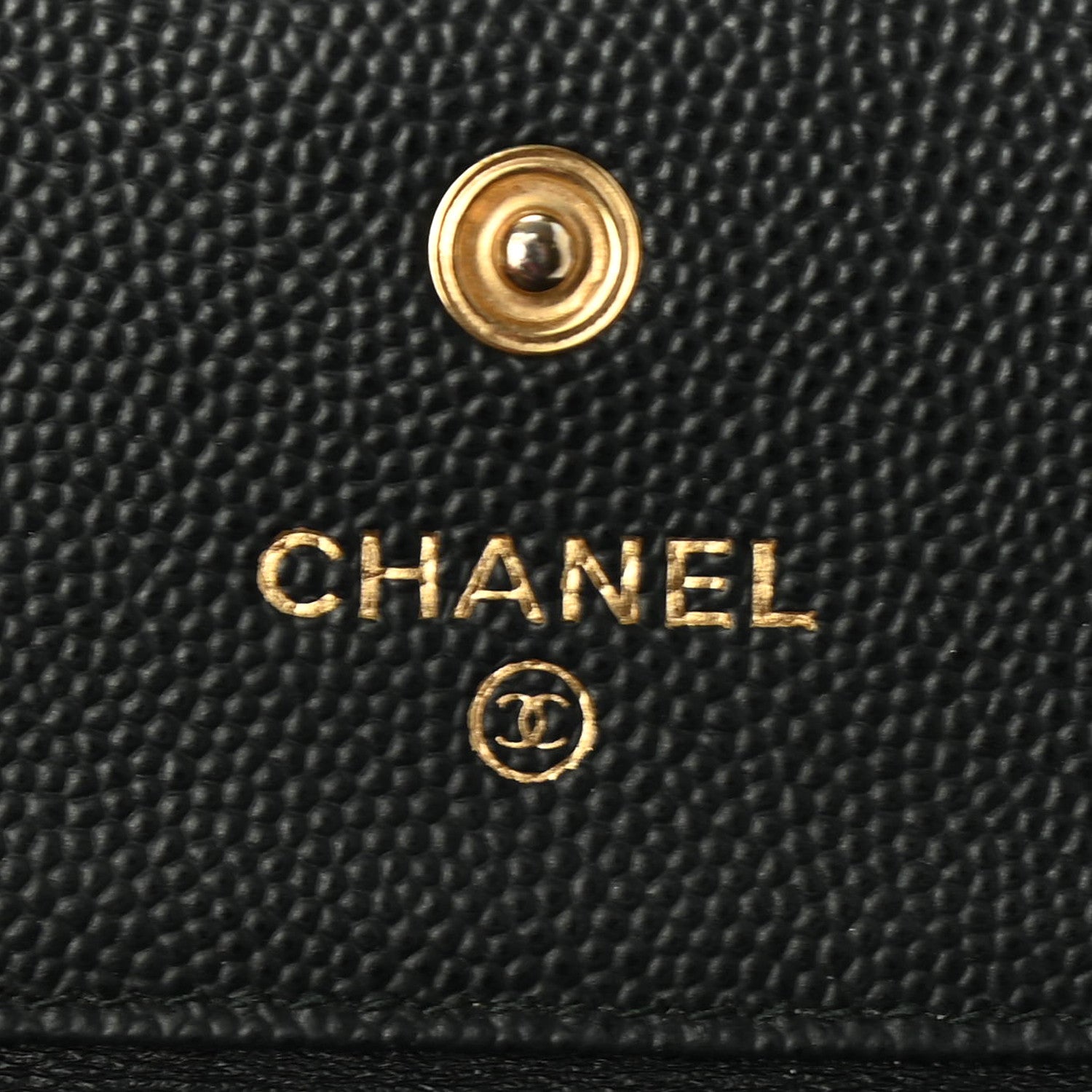 Chanel Caviar Quilted Compact Boy Wallet Black 7 of 13