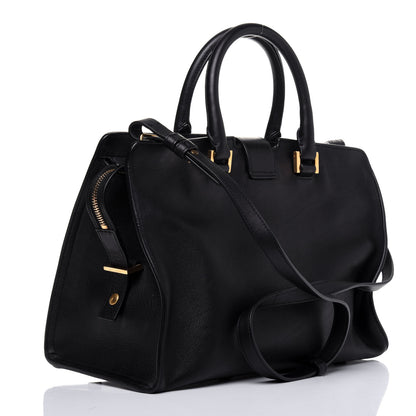 Saint Laurent Smooth Calfskin Small Monogram Cabas Black 4 of 17