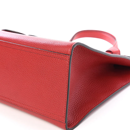 Gucci Calfskin Medium GG Marmont Top Handle Bag Vulcanic Red 6 of 9