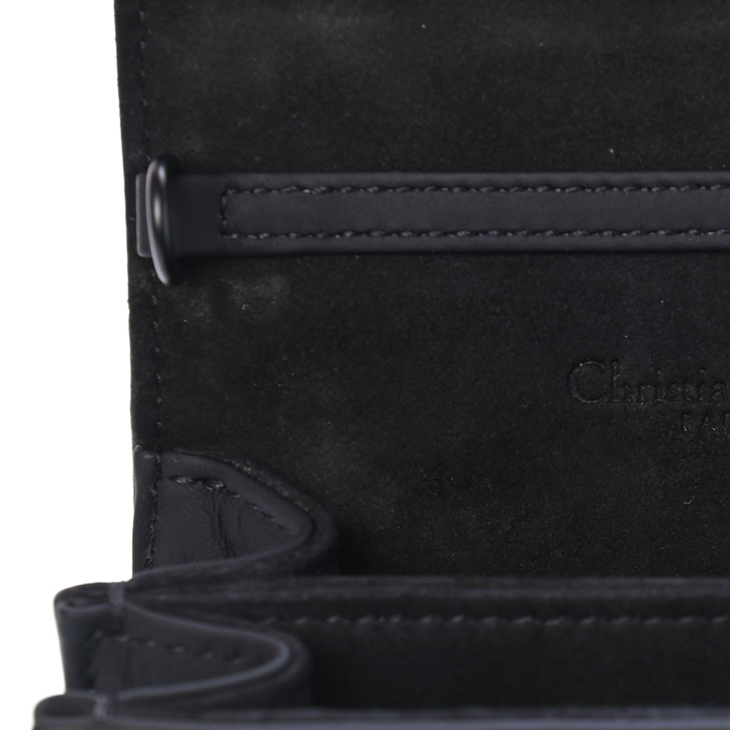 Christian Dior Ultra Matte Calfskin Studded Vertical Diorama Black 9 of 9
