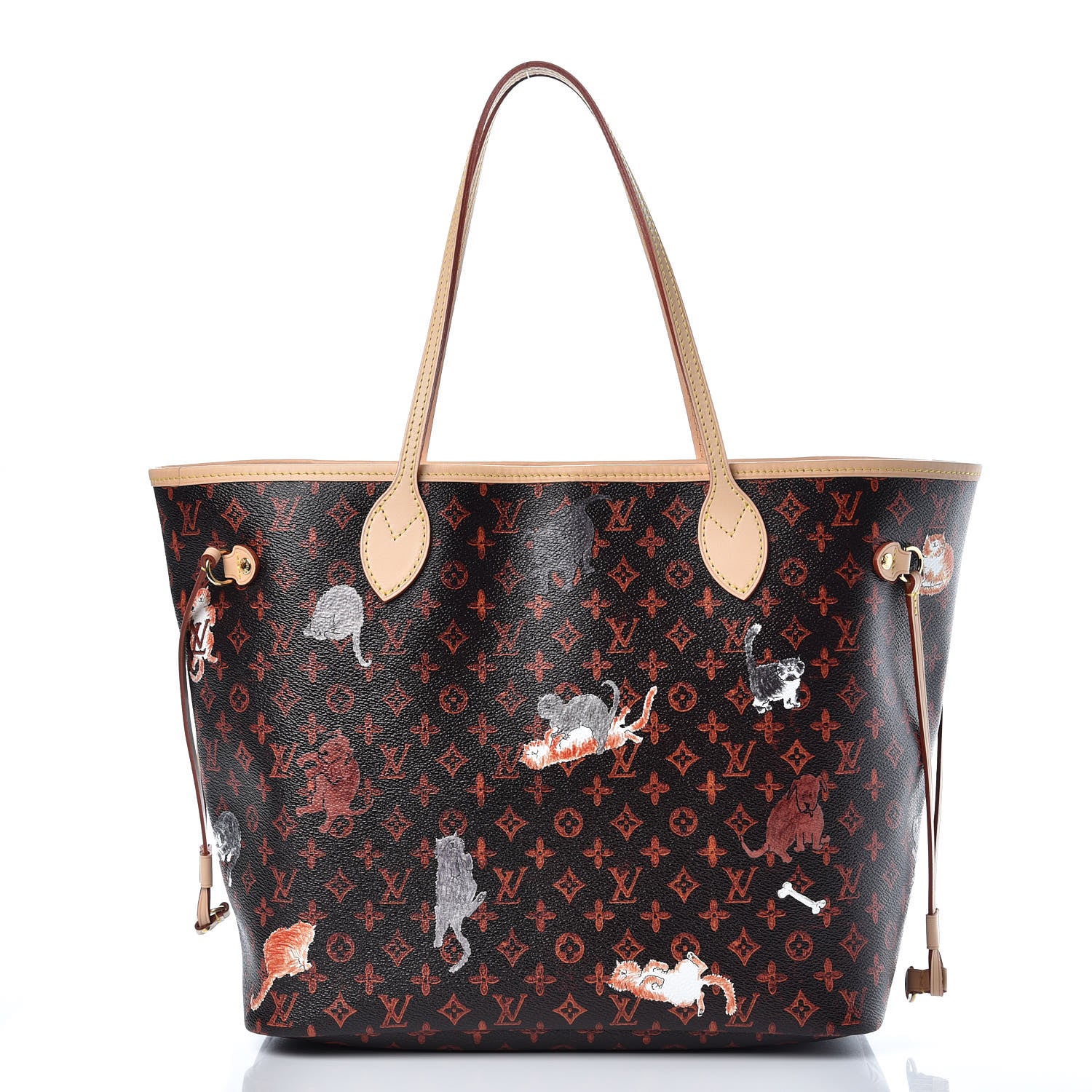 Louis Vuitton Catogram Neverfull MM Marron 3 of 11