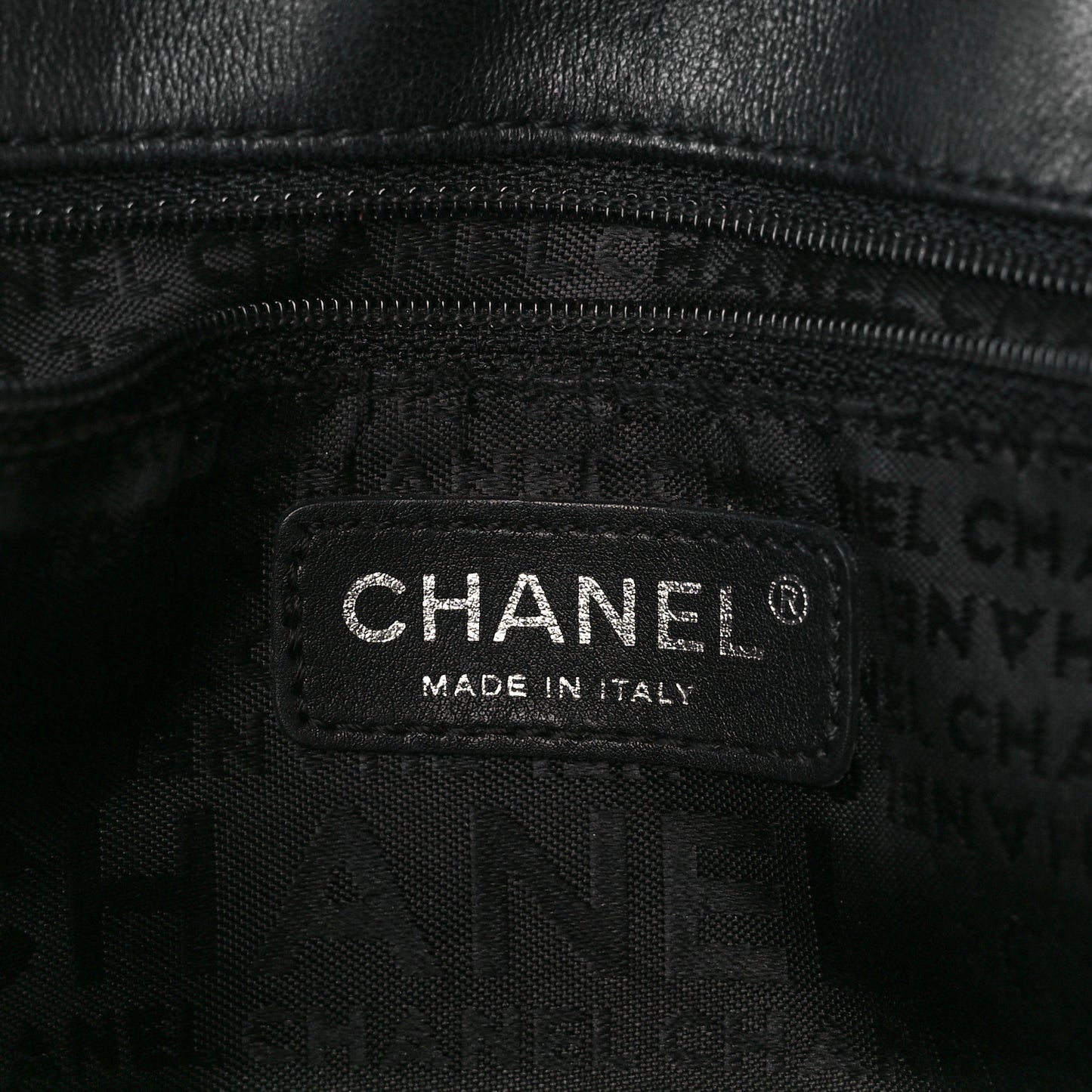 Glazed Crackled Calfskin Mademoiselle Flap Black