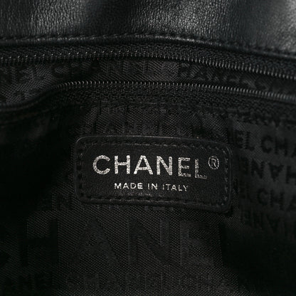 Chanel Glazed Crackled Calfskin Mademoiselle Flap Black 6 of 10