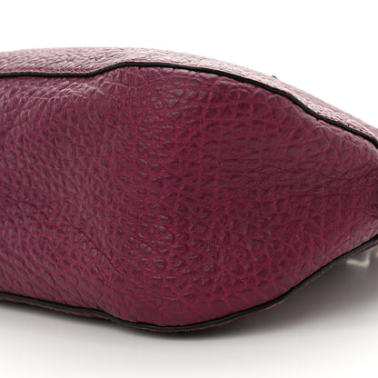 Burberry Heritage Grain Small Orchard Bowling Bag Damson Magenta 10 of 10