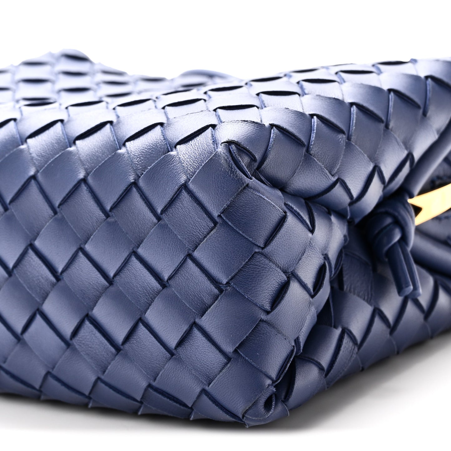 Nappa Intrecciato Small Loop Camera Bag Deep Pacific