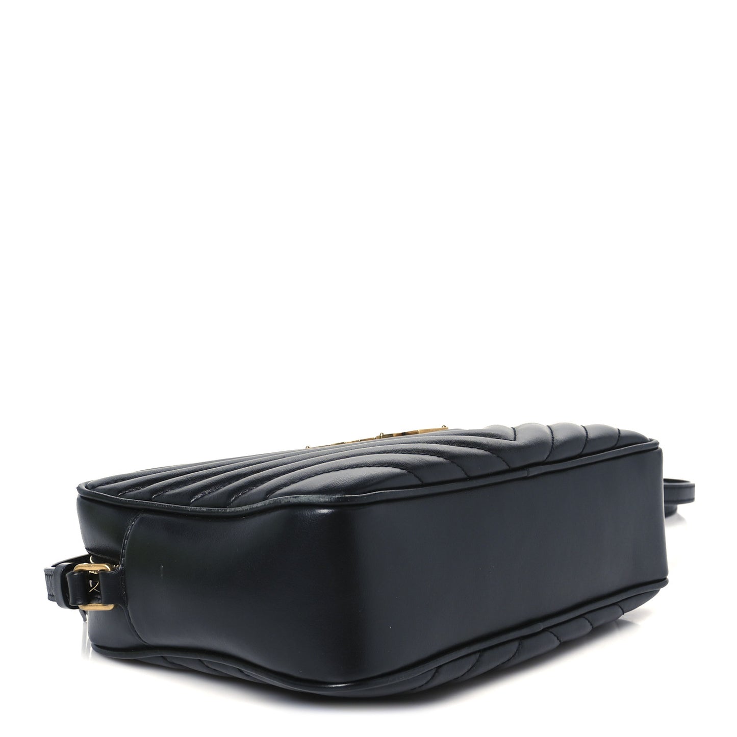 Calfskin Matelasse Monogram Lou Camera Bag Black