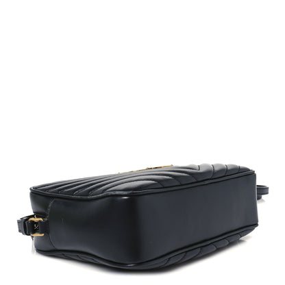 Saint Laurent Calfskin Matelasse Monogram Lou Camera Bag Black 4 of 10