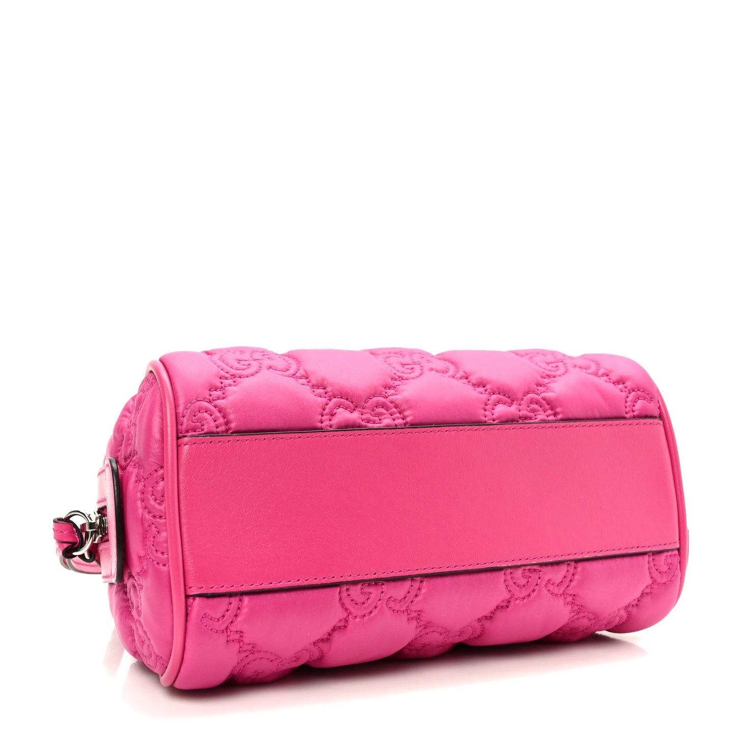 Nylon Calfskin Enamel GG Matelasse Mini Bowler Bag Lovely