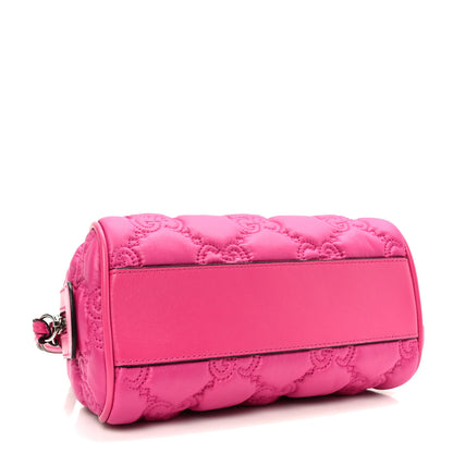 Gucci Nylon Calfskin Enamel GG Matelasse Mini Bowler Bag Lovely 4 of 10