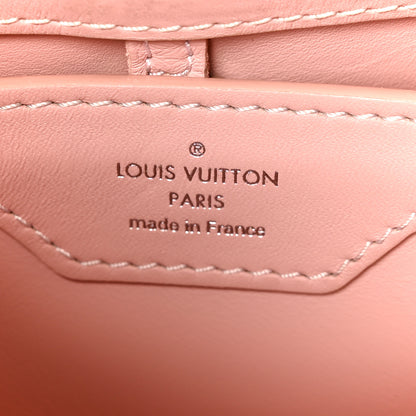 Louis Vuitton Lambskin Quilted Flower Capucines BB Pink 6 of 9