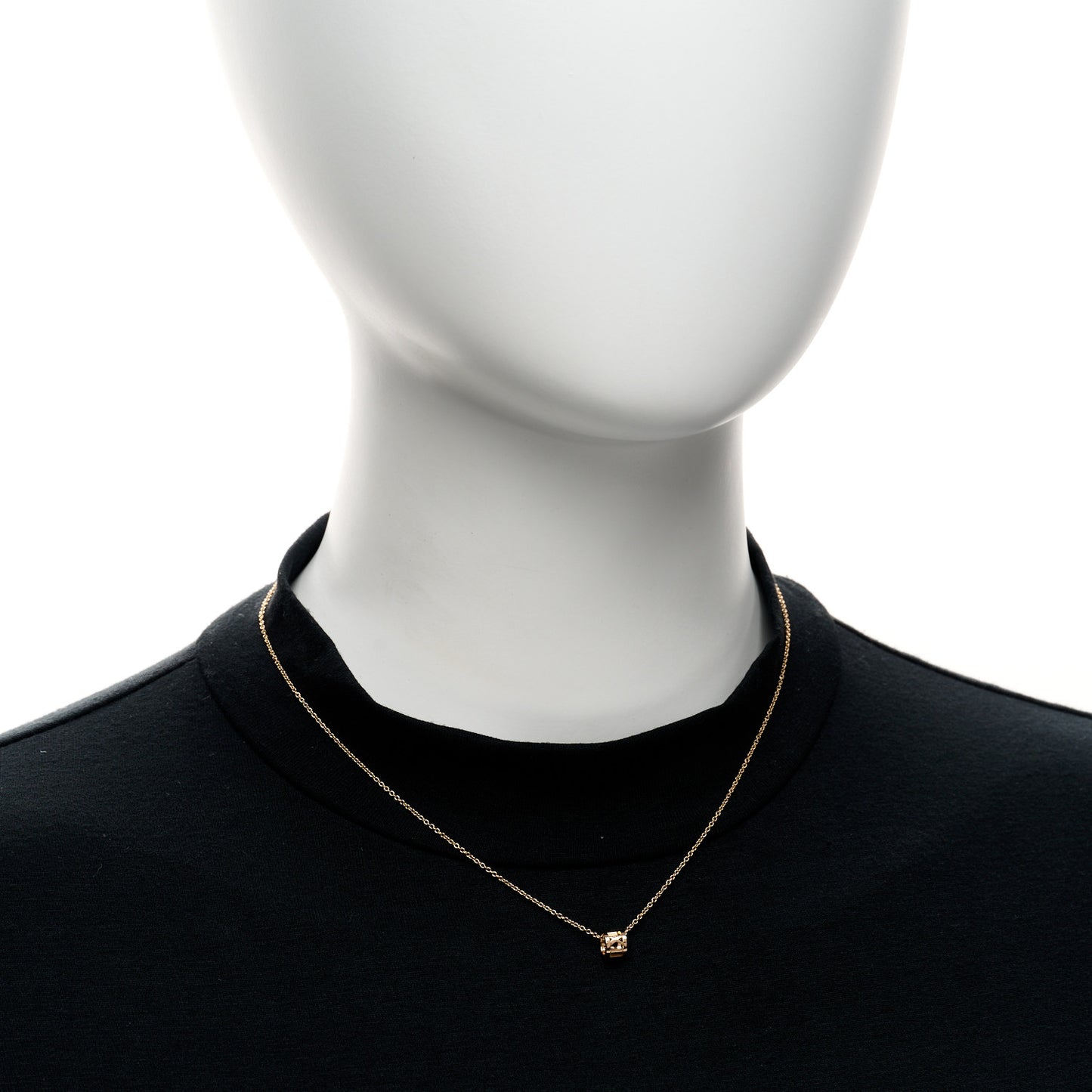 18K Rose Gold Atlas Open Pendant Necklace