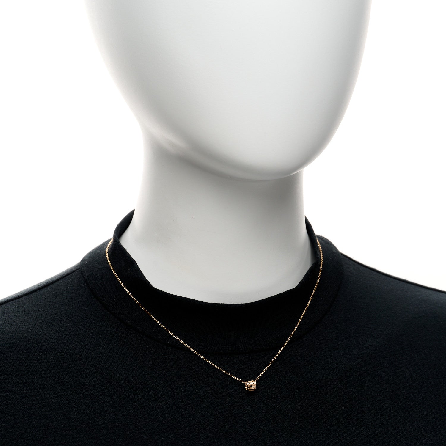 Tiffany 18K Rose Gold Atlas Open Pendant Necklace 2 of 5