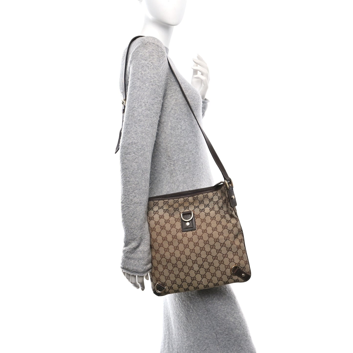 Monogram Abbey Messenger Bag Dark Brown