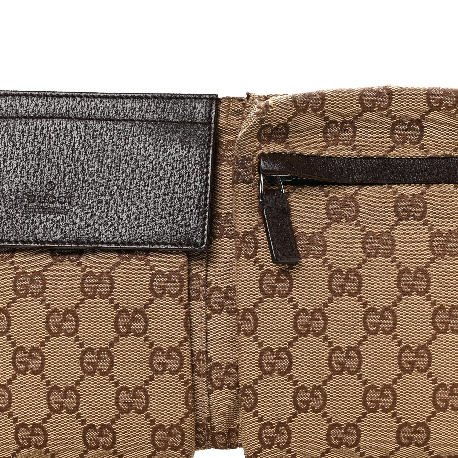 Gucci Monogram Web Belt Bag Dark Brown 8 of 10