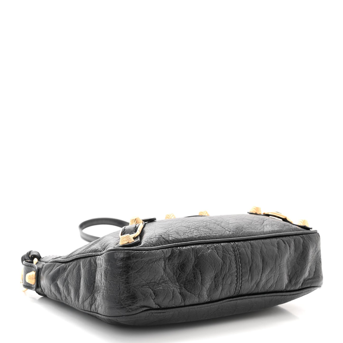 Agneau Giant 12 Gold Hardware Hip Black