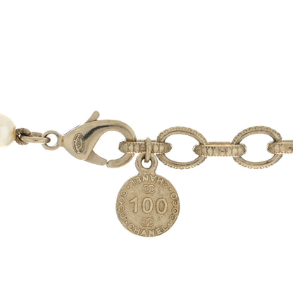 Chanel Pearl CC 100th Anniversary Necklace Light Gold 4 of 4