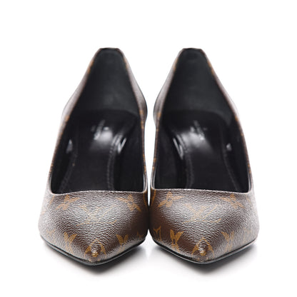 Louis Vuitton Monogram Cherie Pumps 36 Black 2 of 13