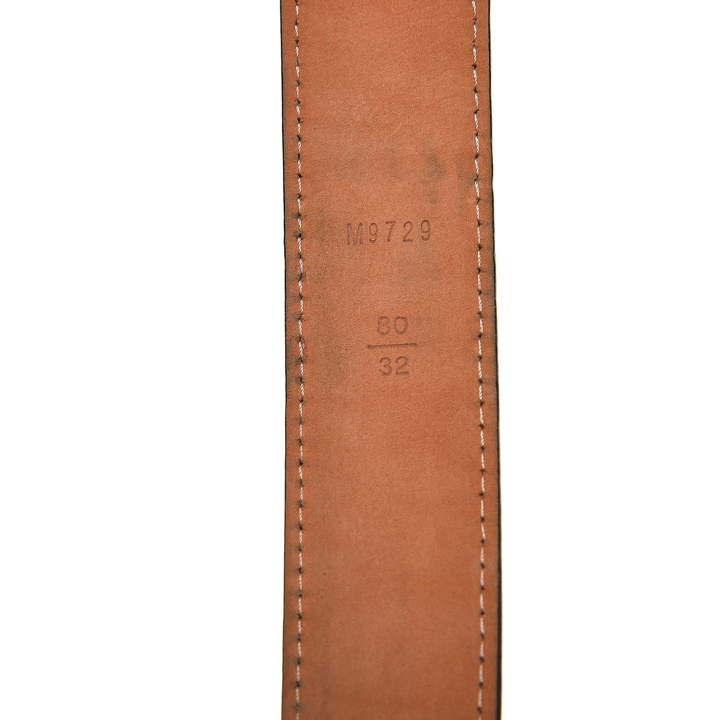 Damier Ebene Tresor Belt 80 32