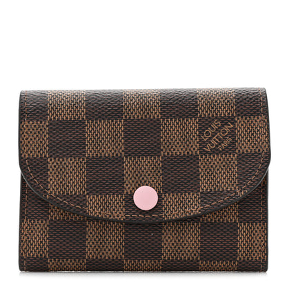 Louis Vuitton Damier Ebene Rosalie Coin Purse Rose Ballerine 1 of 10