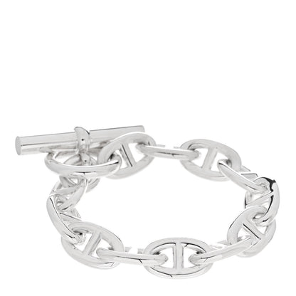 Hermes Sterling Silver TGM Chaine d'Ancre Bracelet 2 of 4
