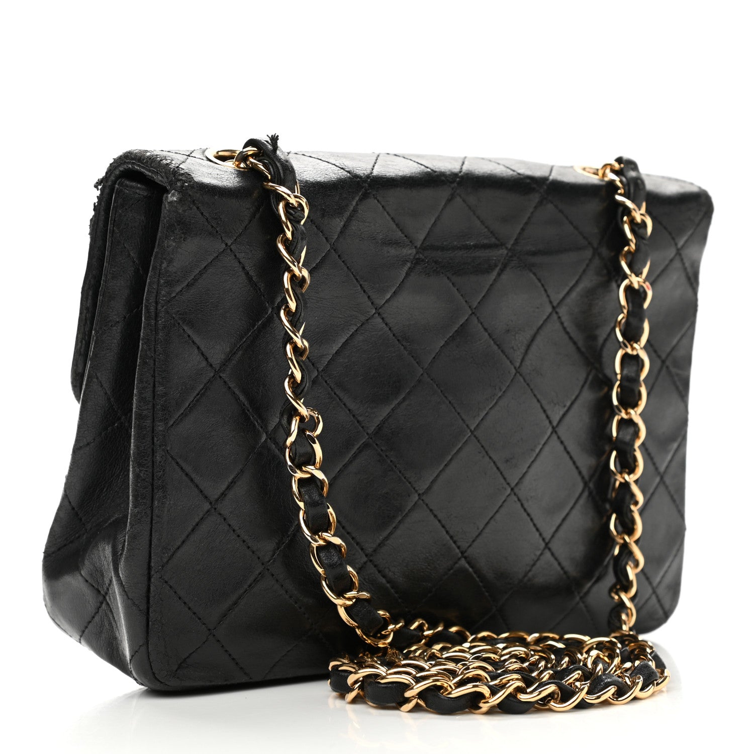 Chanel Lambskin Quilted Small Single Flap Black 3 of 18