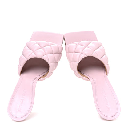 Bottega Veneta Nappa Matelasse Padded Mule Sandals 37.5 Cameo 2 of 10