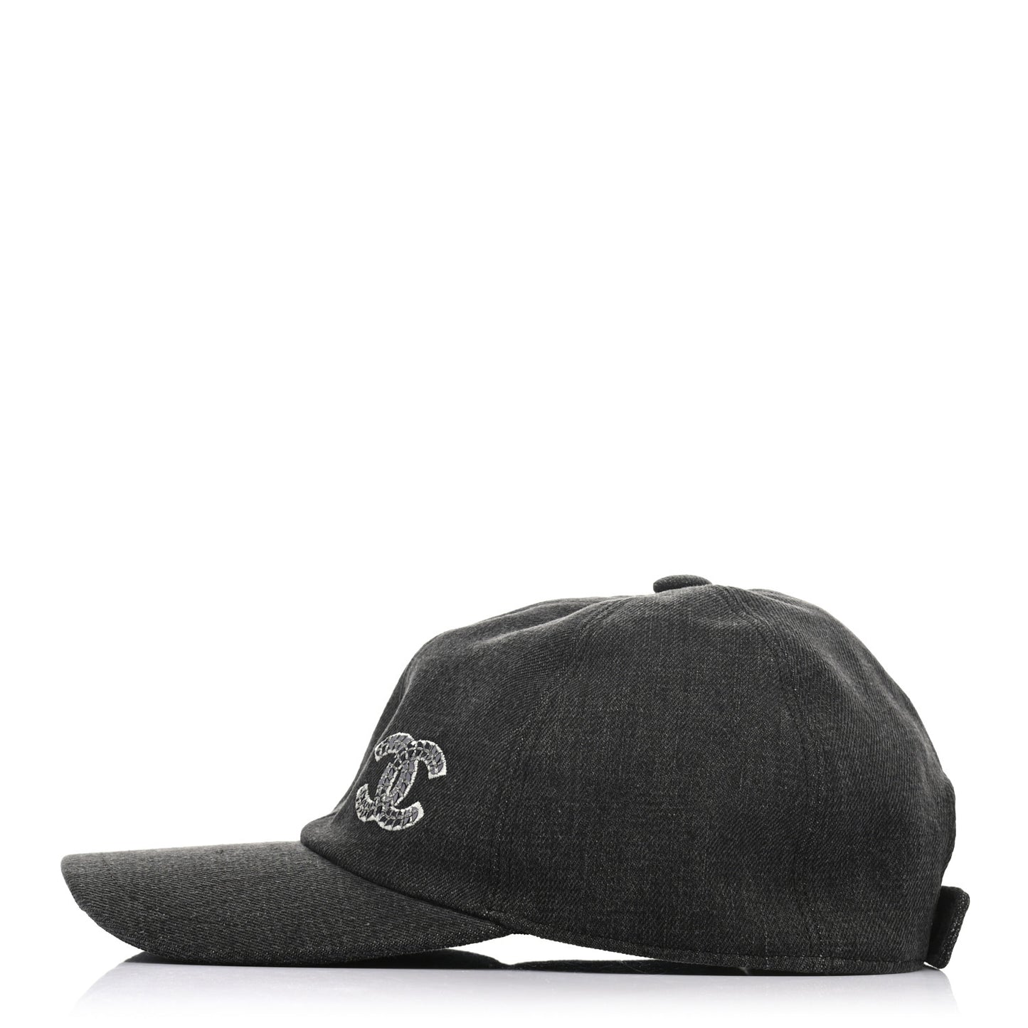 Cotton Sequin CC Cap Hat Black