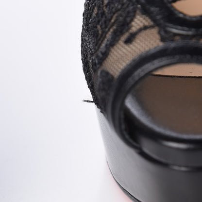 Christian Louboutin Dentelle Lurex Jose Altafine 150 Bootie 38 Black 9 of 9