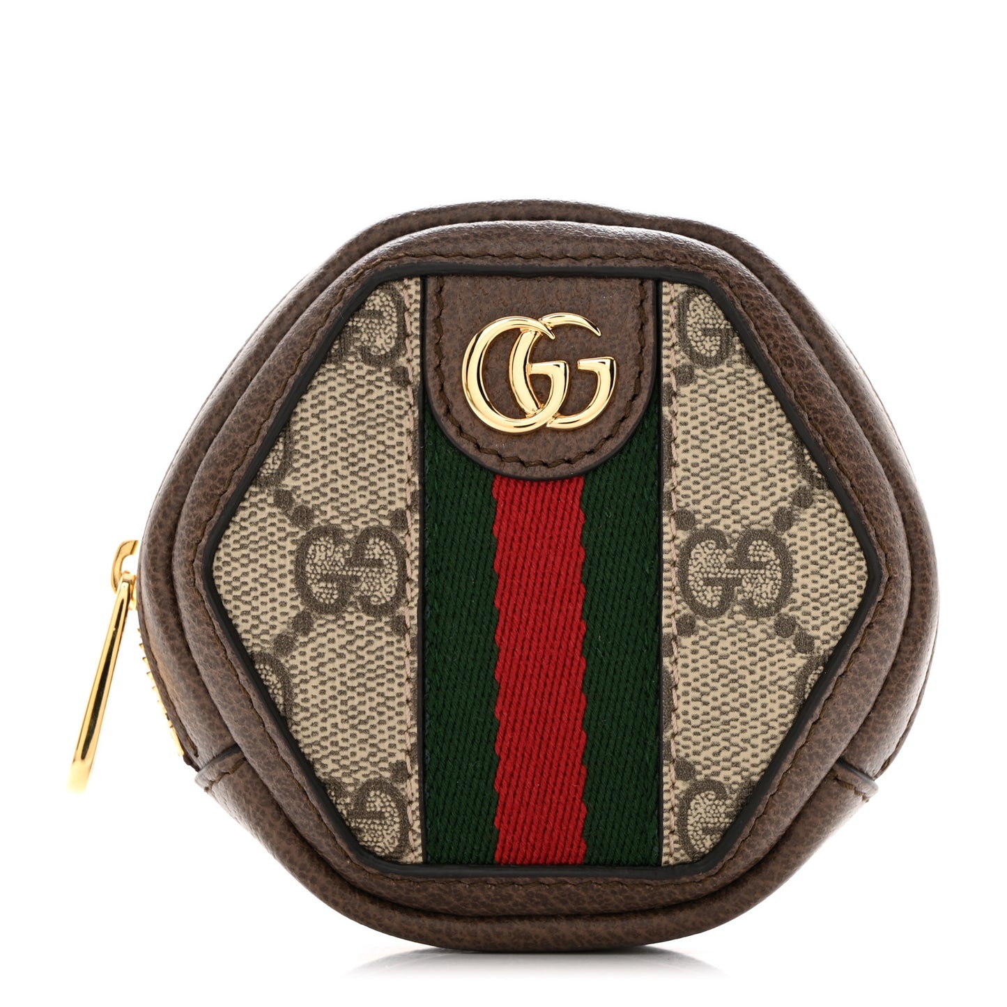 GG Supreme Monogram Web Ophidia Wrist Pouch Beige New Acero