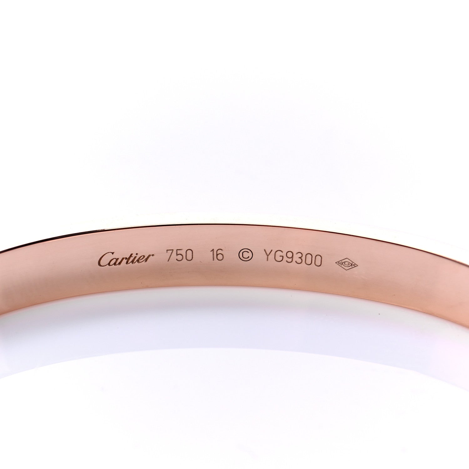 Cartier 18K Pink Gold LOVE Bracelet 16 6 of 6