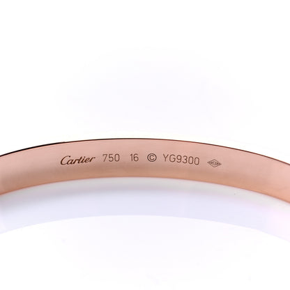 Cartier 18K Pink Gold LOVE Bracelet 16 6 of 6