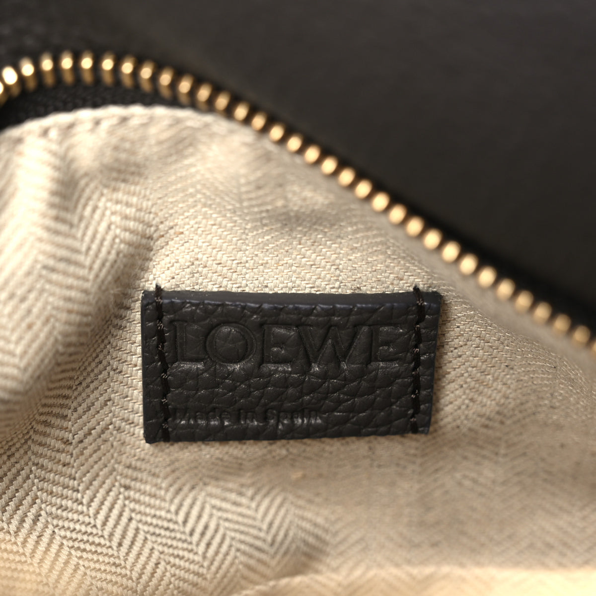 Loewe Grained Calfskin Small Puzzle Edge Bag Dark Grey 6 of 11