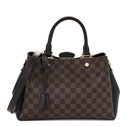 Louis Vuitton Damier Ebene Cuir Taurillon Brittany Black 1 of 10