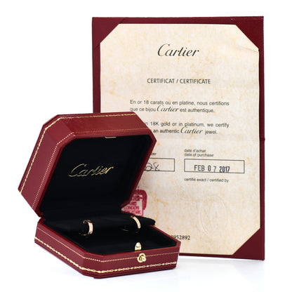 Cartier 18K Pink Gold Small LOVE Hoop Earrings 5 of 5