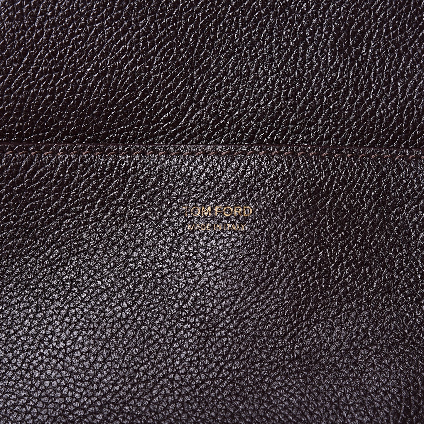 Pebbled Calfskin Large Jennifer Dark Brown