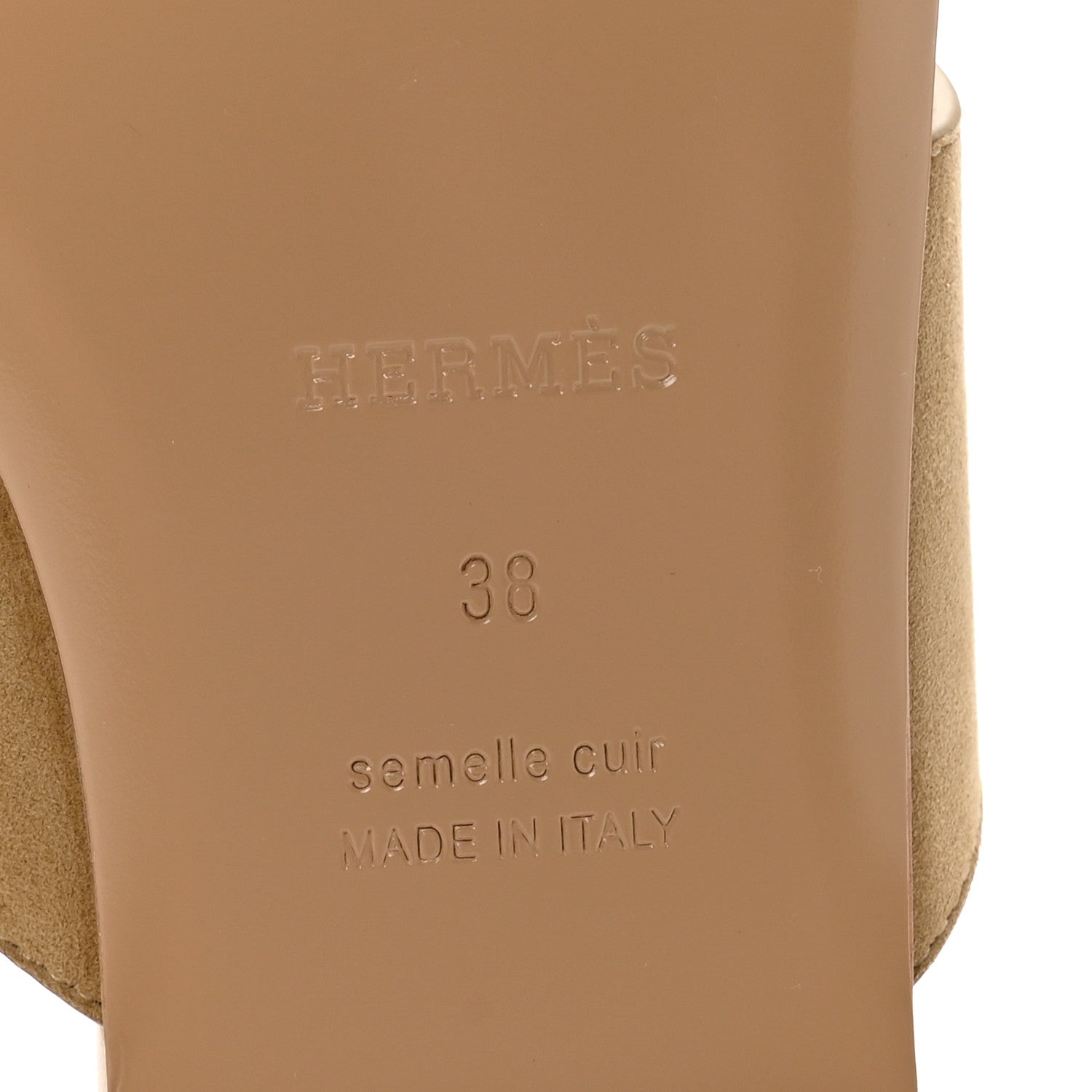 Hermes Suede Goatskin Mage Sandals 38 Beige Albatre 7 of 10