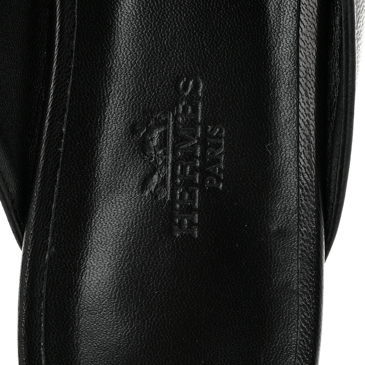 Hermes Goatskin Oz Mules 37.5 Black 8 of 10