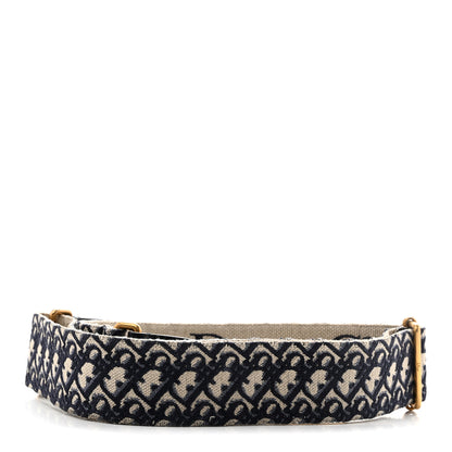 Christian Dior Oblique Adjustable Shoulder Strap Blue 2 of 5