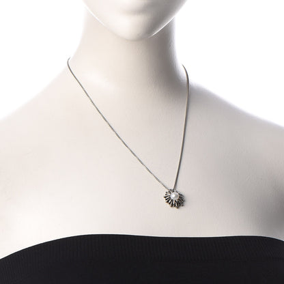 David Yurman Sterling Silver Pearl 18mm Starburst Pendant Necklace 2 of 7