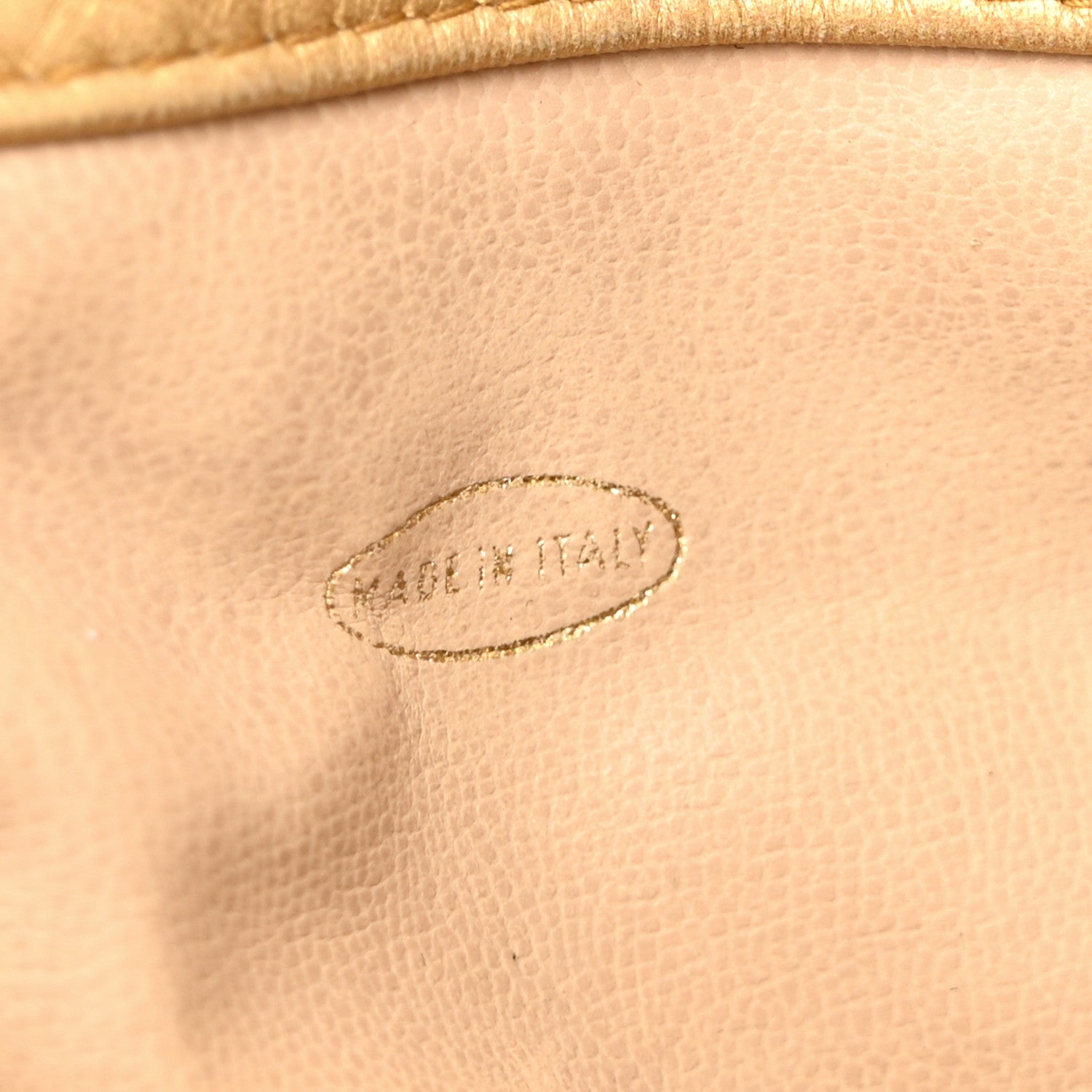 Chanel Metallic Brocade Lambskin CC Drawstring Bag Gold 8 of 12